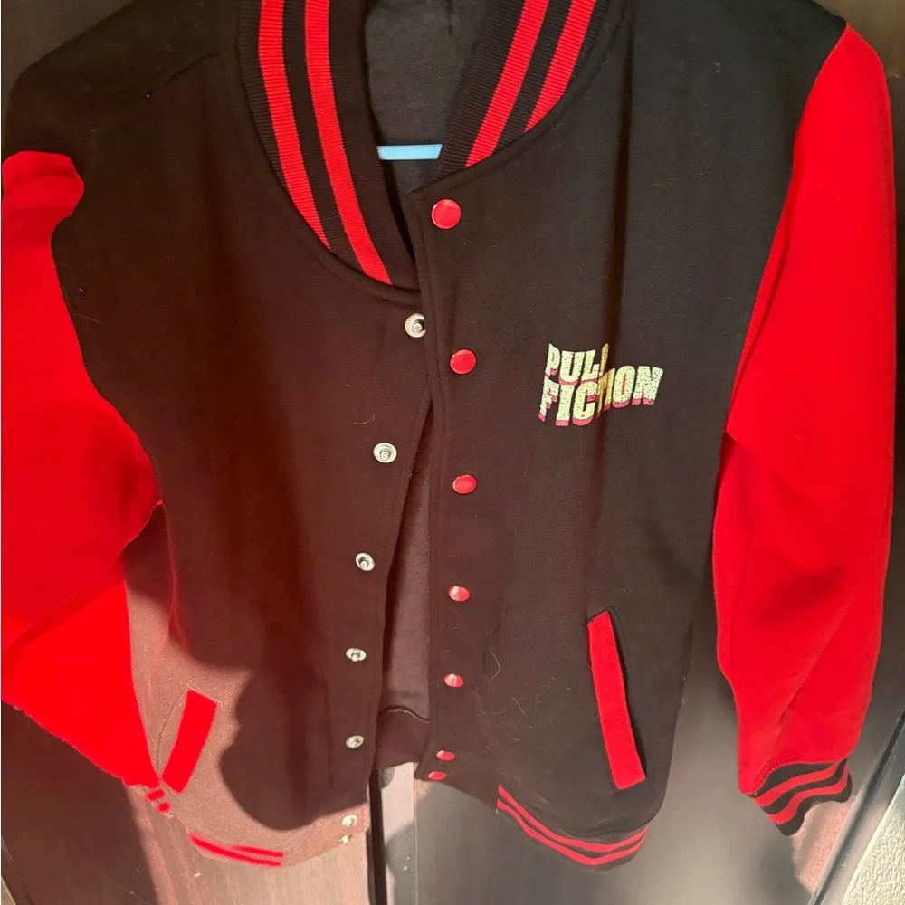 Men’s Black and Red Varsity Jacket - Picture 1 of 5